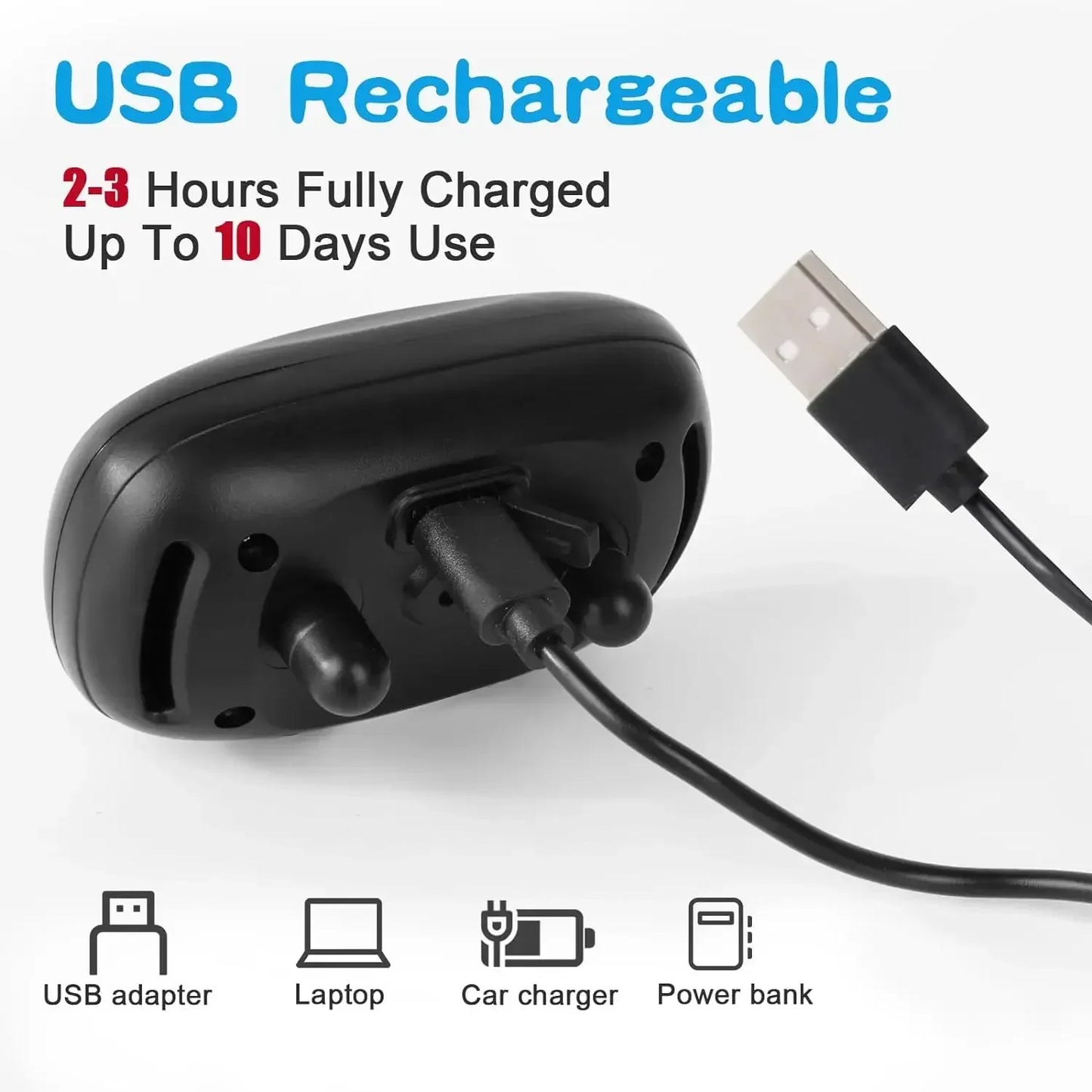 Pet Dog Anti Barking Device USB Rechargeable Dogs Training Collar ar