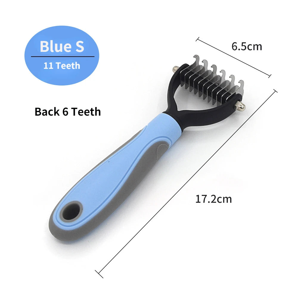 Dog & Cat Deshedding Brush: Pet Hair Remover