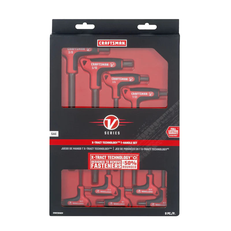 V-Series™ X-Tract Technology SAE T-Handle Set (9 pc)