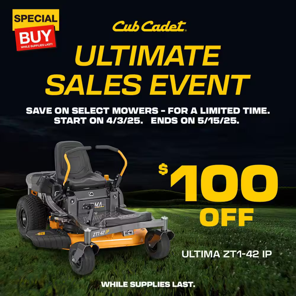 Cub Cadet Ultima ZT1 42 in. 547 cc IntelliPower Engine Dual Hydrostatic Drive Gas Zero Turn Riding Lawn Mower