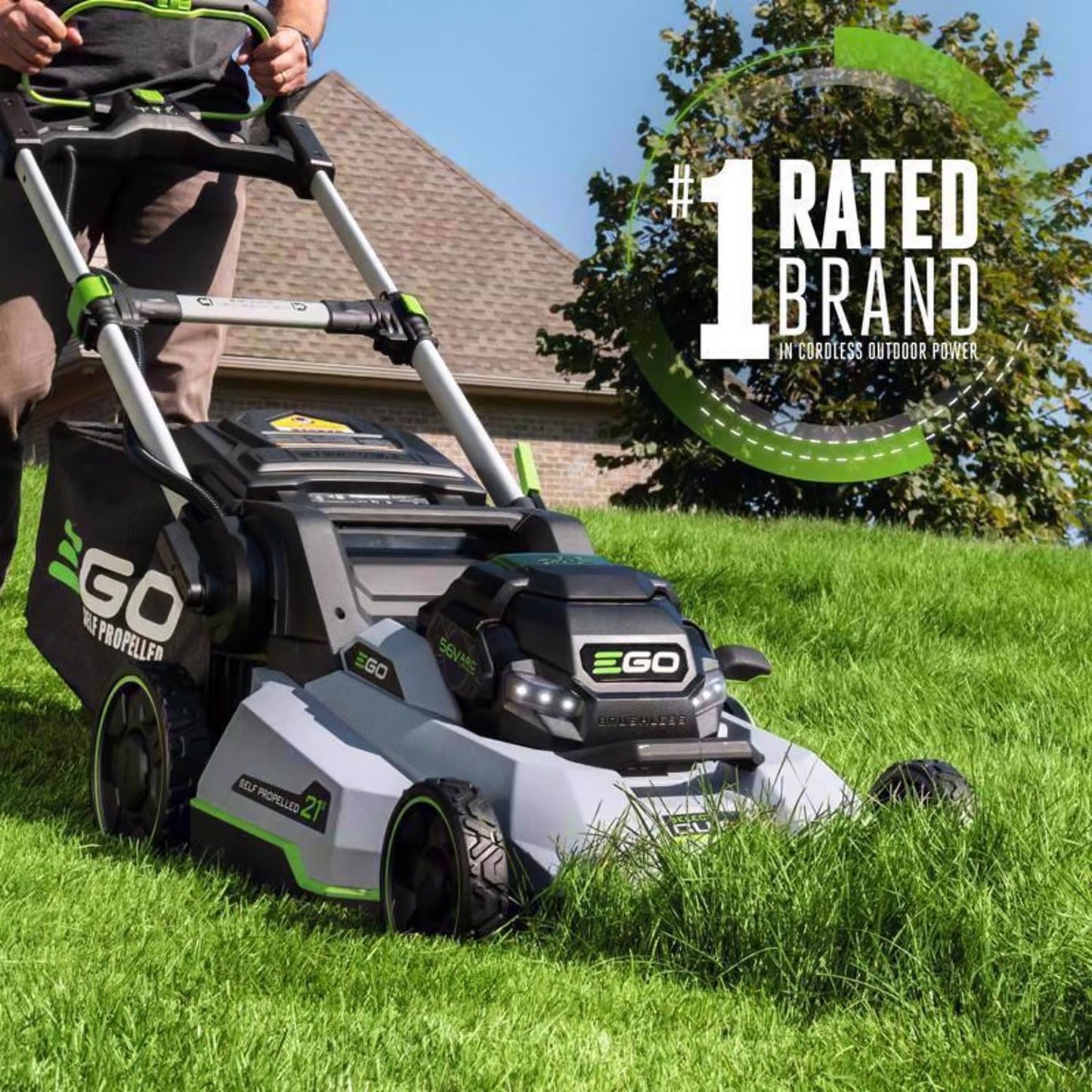 EGO Power+ 800 Series LM2156SP 21 in. 56 V Battery Self-Propelled Lawn Mower Kit (Battery & Charger) W/ 10.0 AH BATTERY