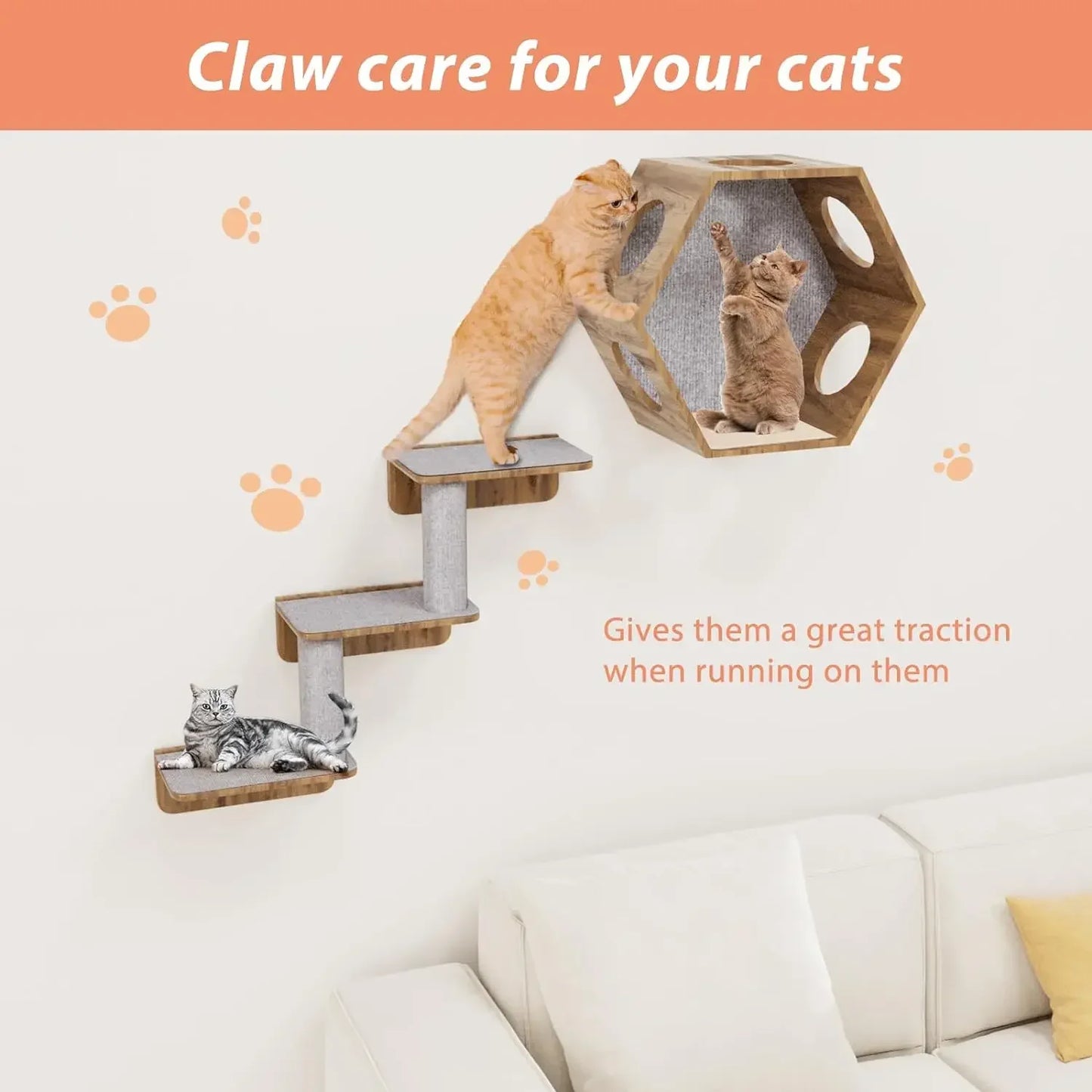 Self-Adhesive Cat Scratching Mat: Furniture Protection