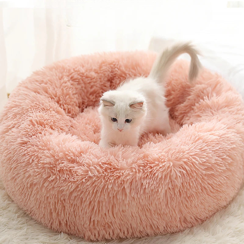 Plush Pet Bed: Warm, Washable, Universal Nest