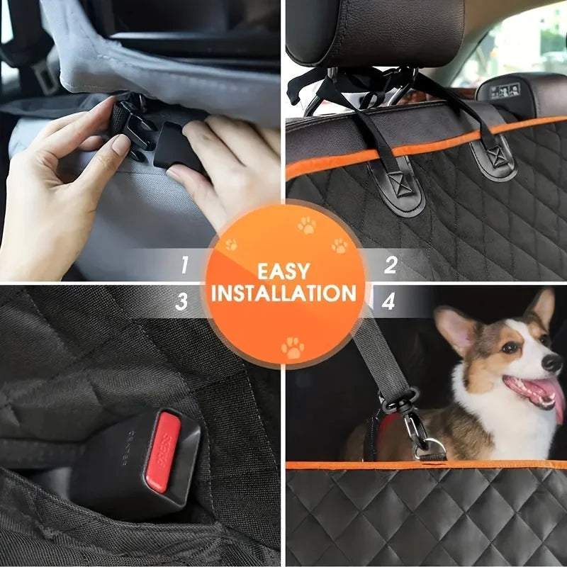 Waterproof Dog Car Seat Cover: Scratch-Resistant Hammock