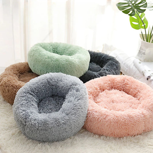 Plush Pet Bed: Warm, Washable, Universal Nest
