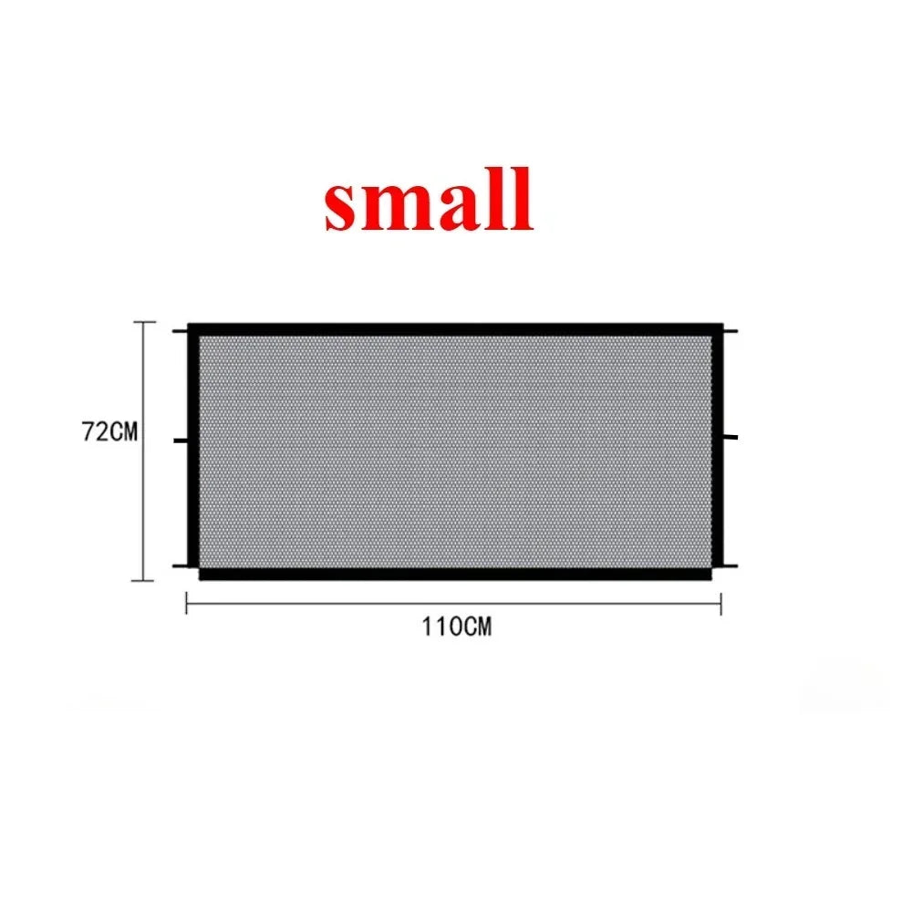 Folding Mesh Pet Gate: Portable Safety Barrier