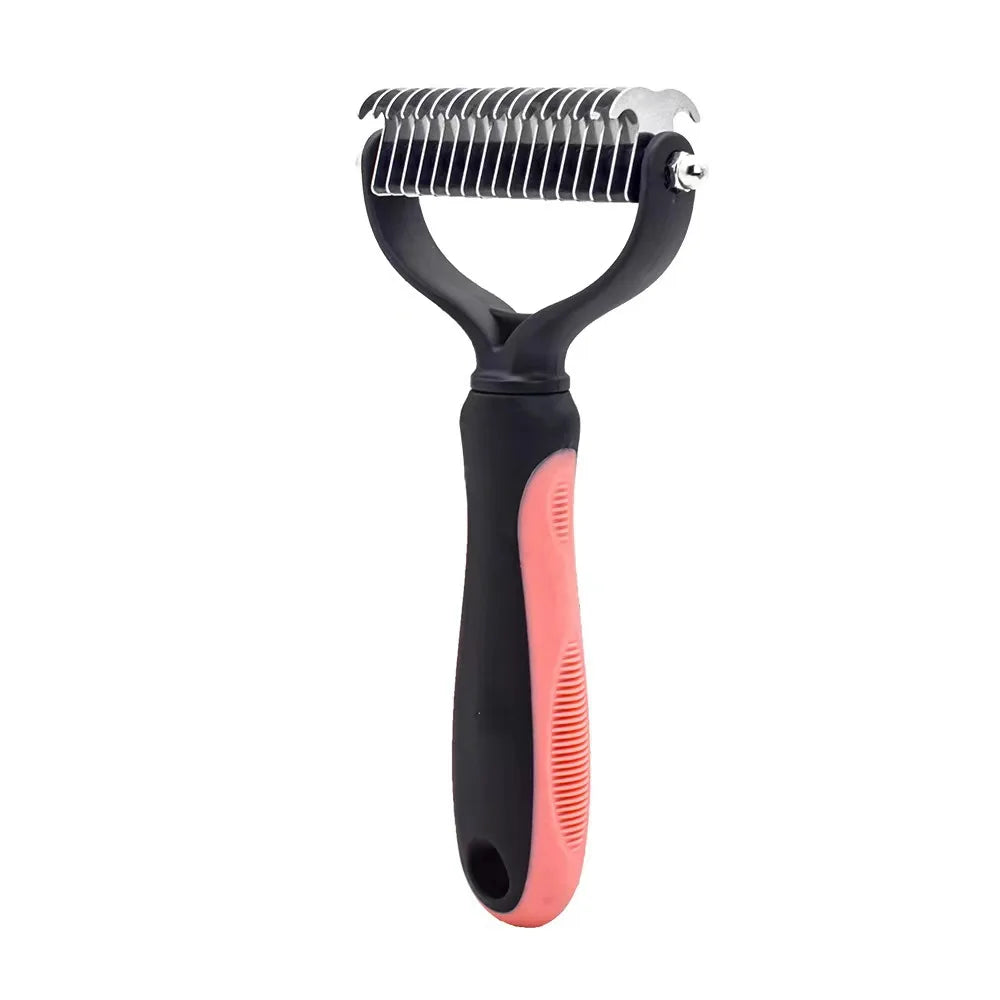 Dog & Cat Deshedding Brush: Pet Hair Remover