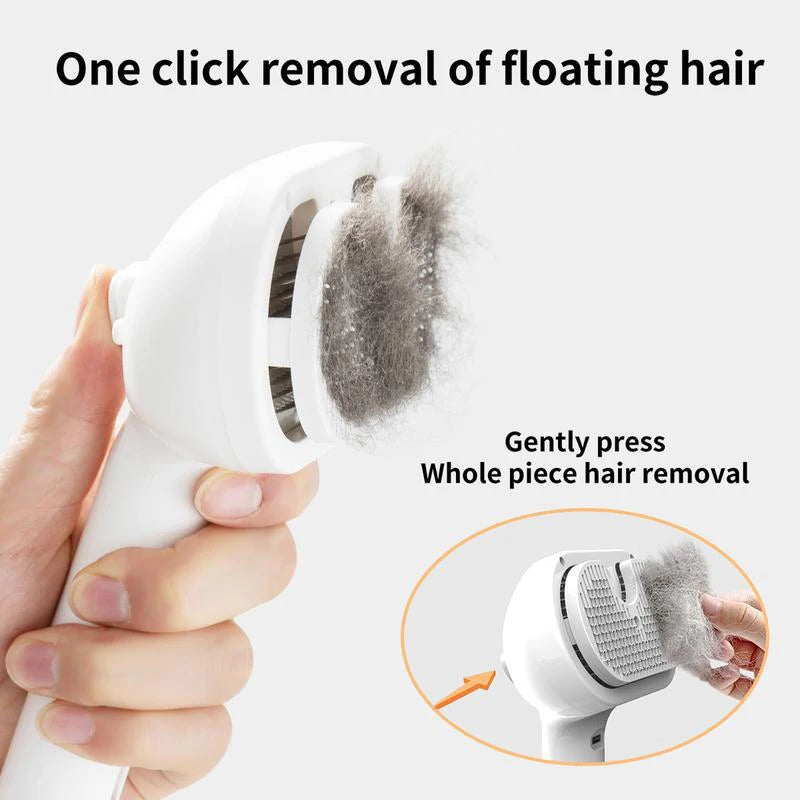 Steam Pet Brush: Dog & Cat Hair Remover