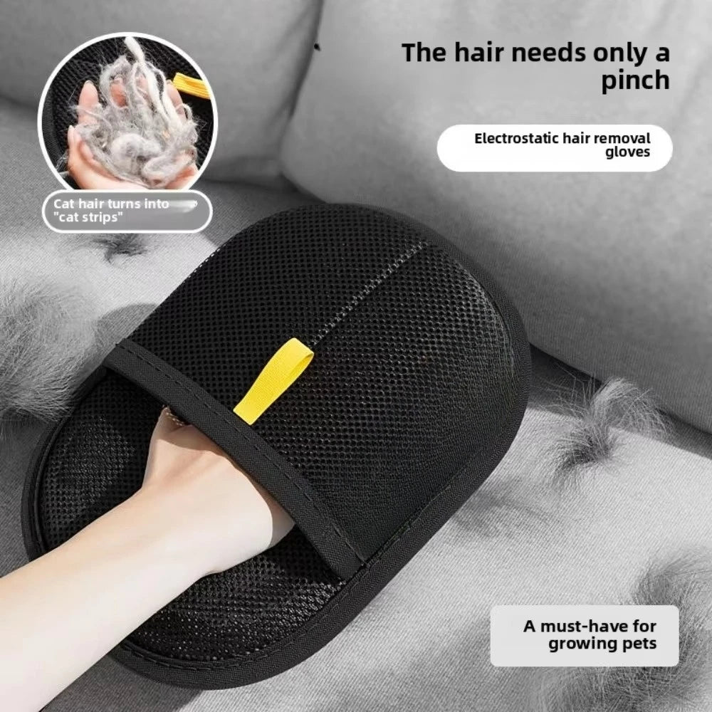 Pet Grooming Gloves: Cat & Dog Hair Remover