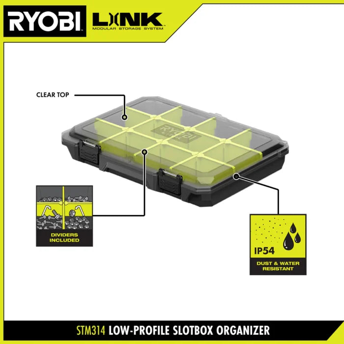 Ryobi Low-Profile SlotBox Organizer