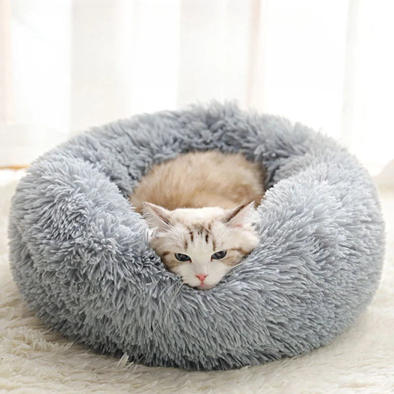 Plush Pet Bed: Warm, Washable, Universal Nest