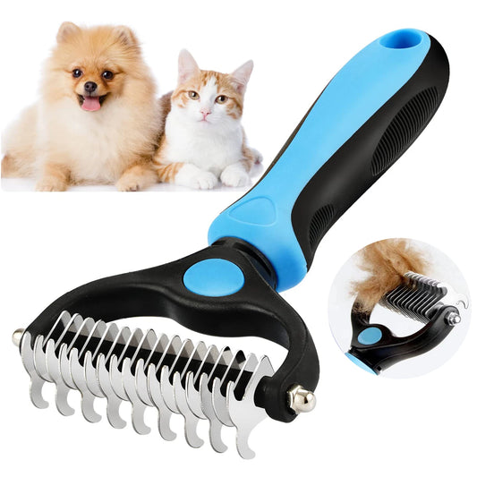 Dog & Cat Deshedding Brush: Pet Hair Remover