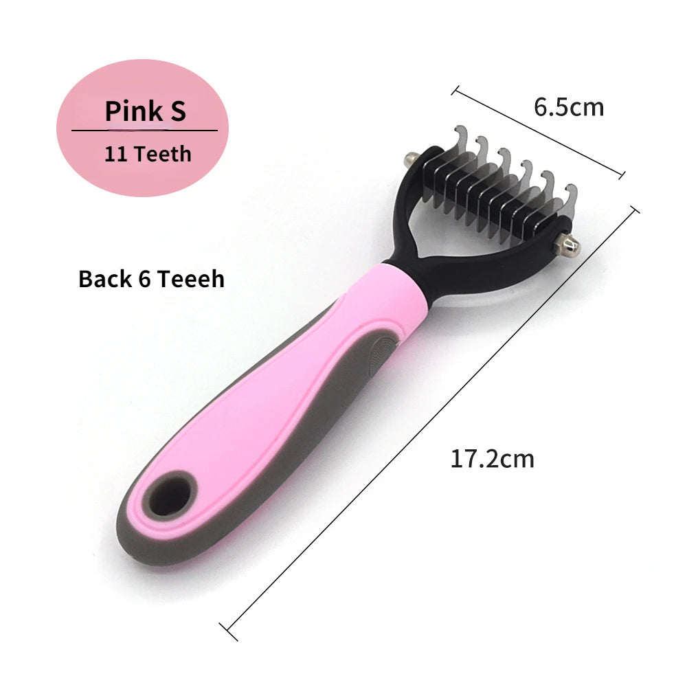 Dog & Cat Deshedding Brush: Pet Hair Remover