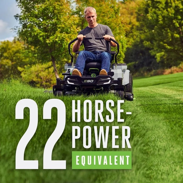 EGO Power ZT4204L 42-Inch 56-Volt Lithium-ion Cordless Z6 Zero Turn Riding Mower with (4) 10.0Ah Batteries and Charger Included