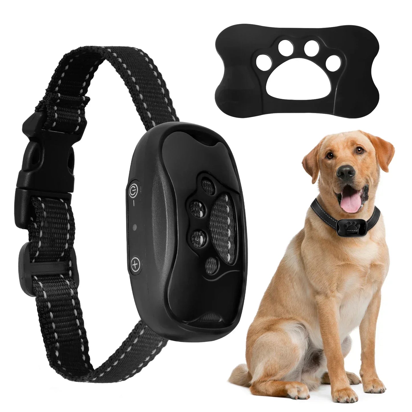 Pet Dog Anti Barking Device USB Rechargeable Dogs Training Collar ar