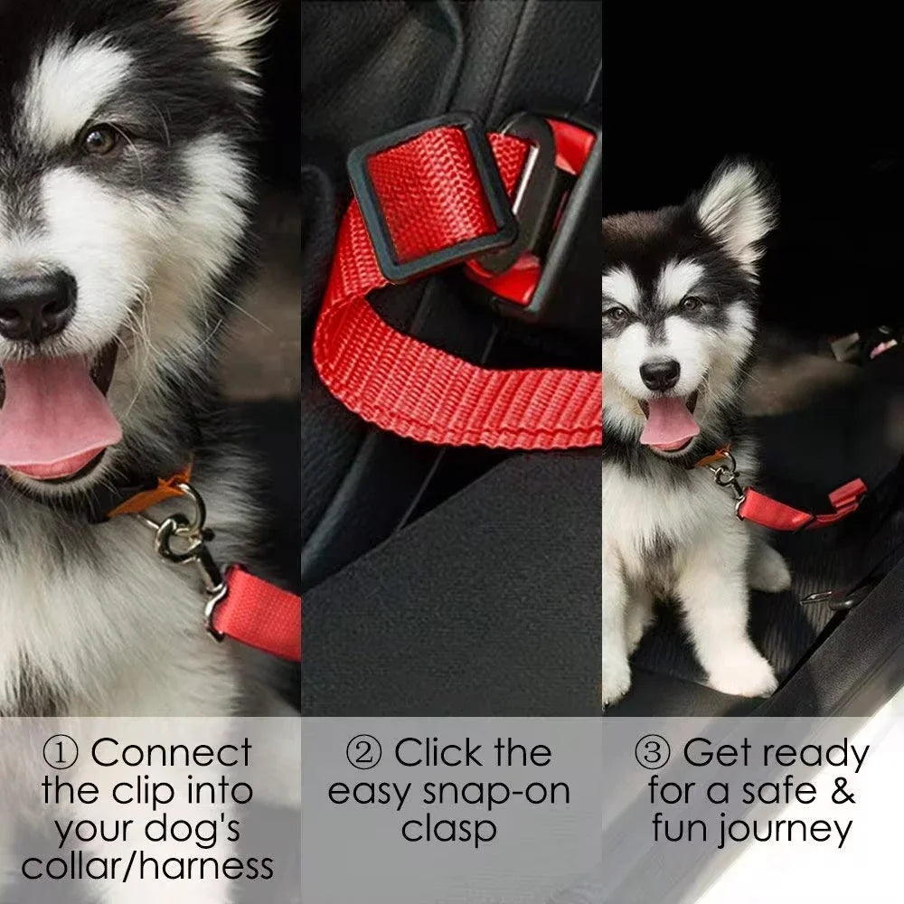 Dog Car Seat Belt: Travel Safety Harness Leash