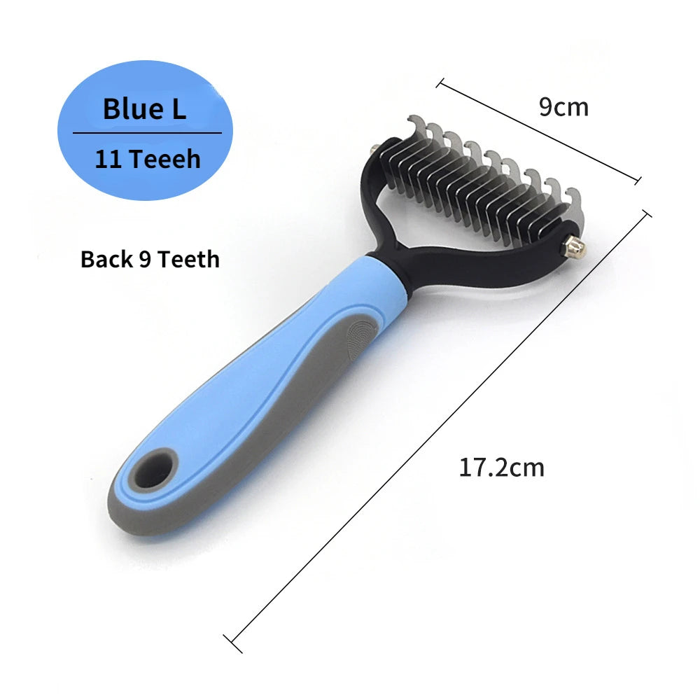 Dog & Cat Deshedding Brush: Pet Hair Remover