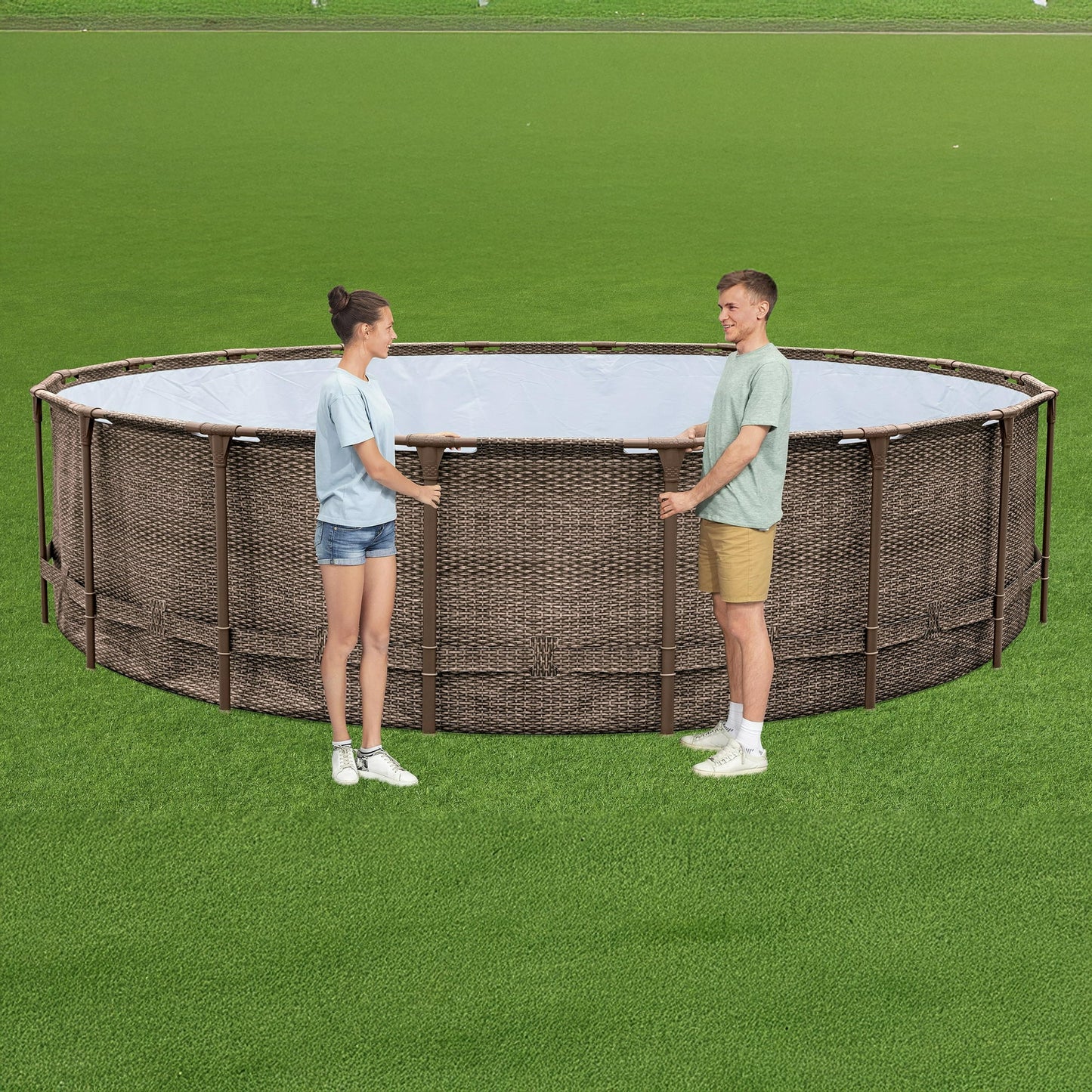 Coleman Power Steel 18’ x 48” Round Above Ground Pool Set