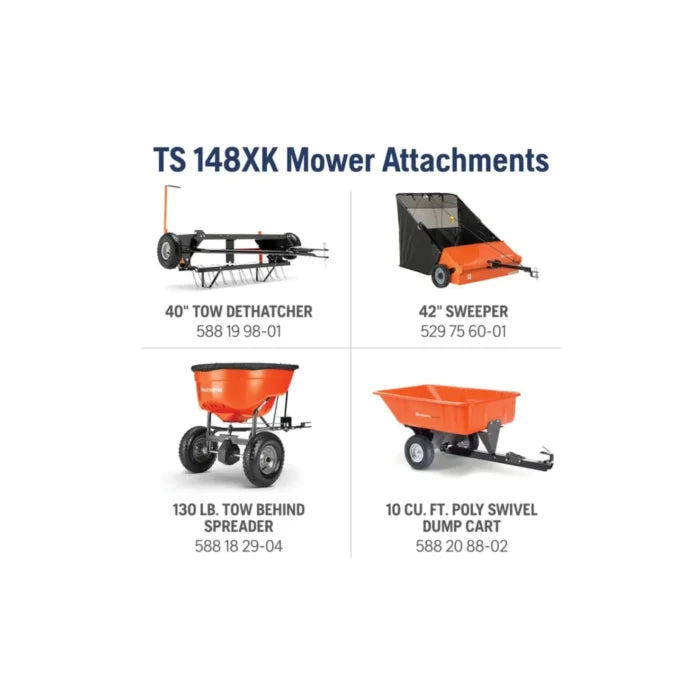 Husqvarna TS 348 (48″) 24HP Kohler Garden Tractor