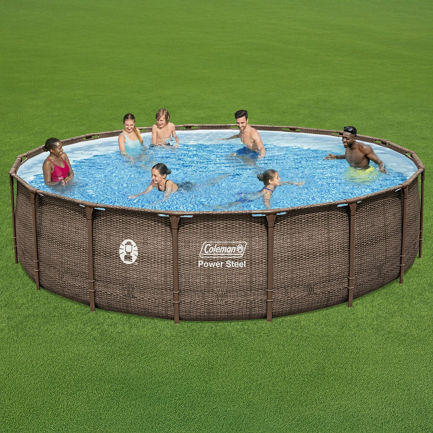 Coleman Power Steel 18’ x 48” Round Above Ground Pool Set