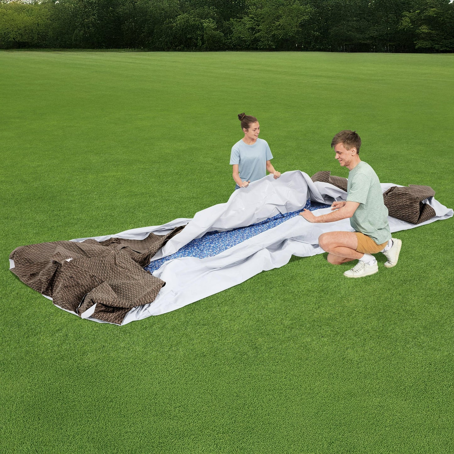 Coleman Power Steel 18’ x 48” Round Above Ground Pool Set